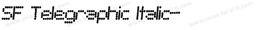 SF Telegraphic Italic字体转换